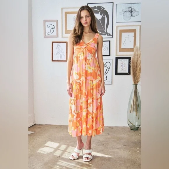 Pinkblush floral maxi dress with pockets nwt - Picture 5 of 7